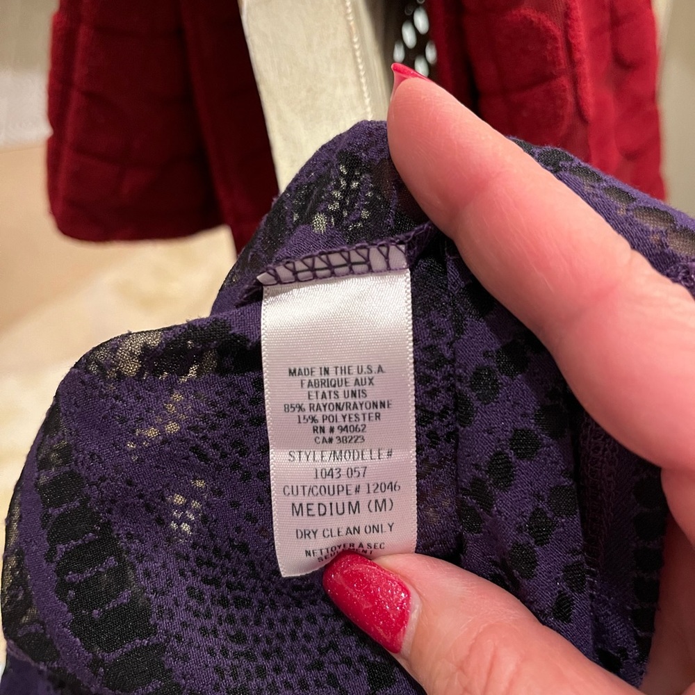 Language. Like New Blouse - Picture 4 of 4